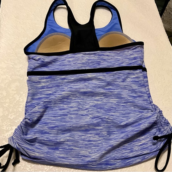 Free Country Womens Small Razorback Tanktini/Swimsuit Activewear - Picture 6 of 7